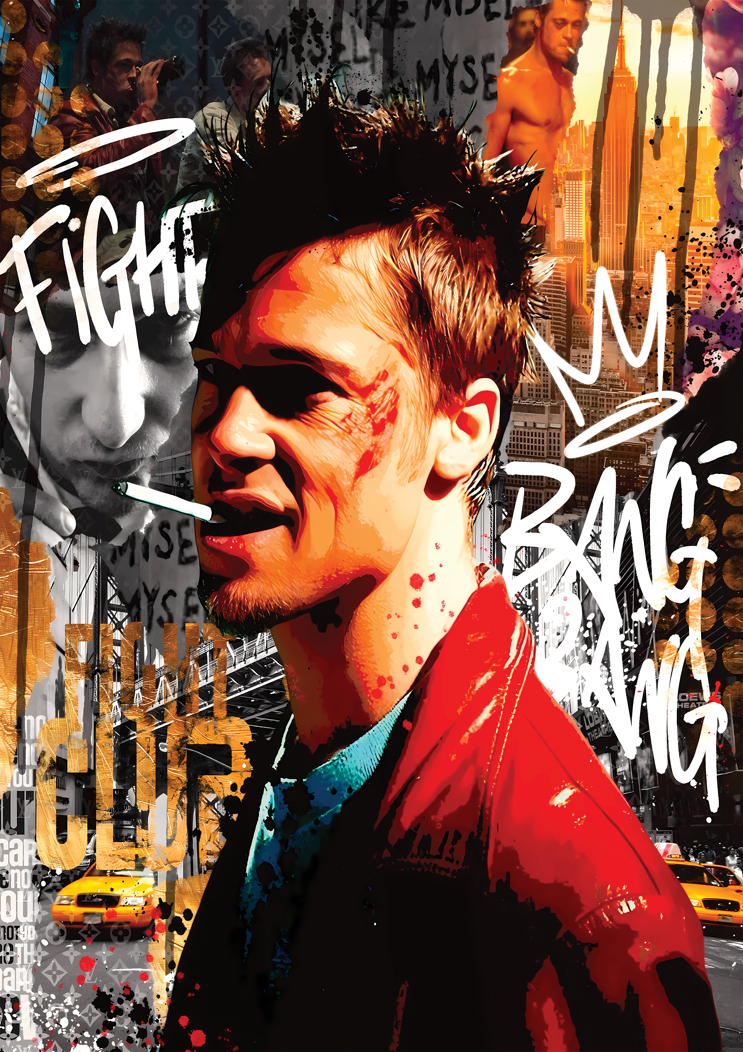 Fight Club metal poster artwork
